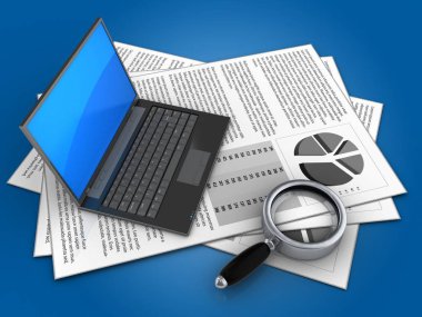  belgeleri arka plan üzerinde gösterimi