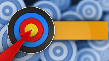 Hedef arka plan üzerinde gösterimi