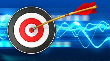 Hedef arka plan üzerinde gösterimi