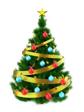 Noel ağacı arka plan üzerinde