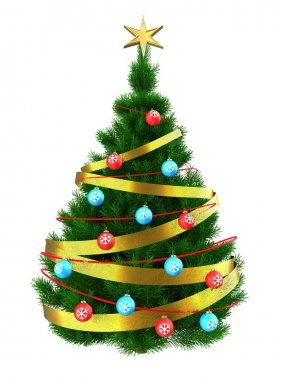 Noel ağacı arka plan üzerinde