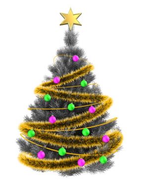 Noel ağacı arka plan üzerinde