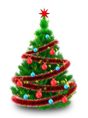 Noel ağacı arka plan üzerinde