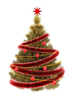 Noel ağacı arka plan üzerinde