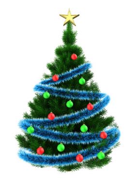 Noel ağacı arka plan üzerinde