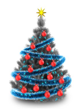 Noel ağacı arka plan üzerinde