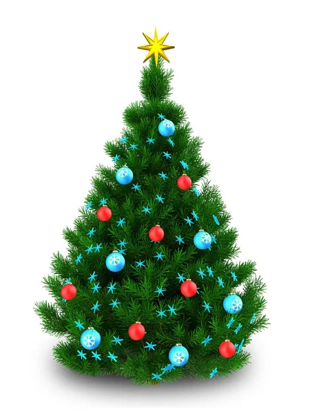 Árvore de Natal sobre fundo — Fotografia de Stock