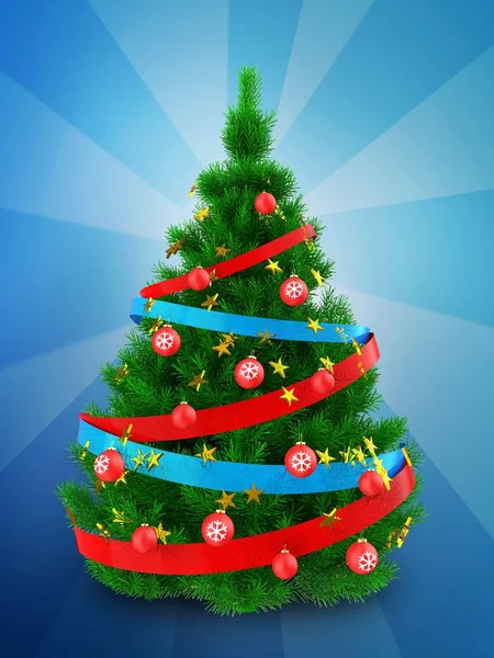 Noel ağacı arka plan üzerinde — Stok fotoğraf