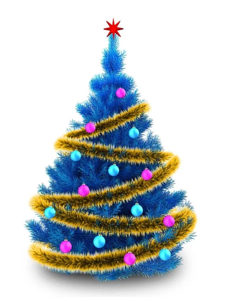 Albero di Natale su sfondo — Foto Stock