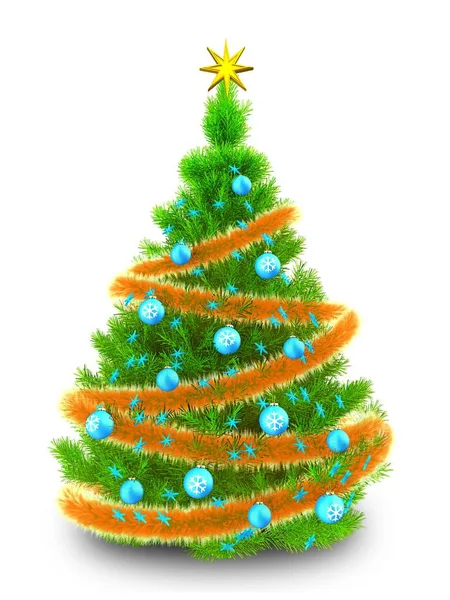 Рождественская елка на фоне — стоковое фото