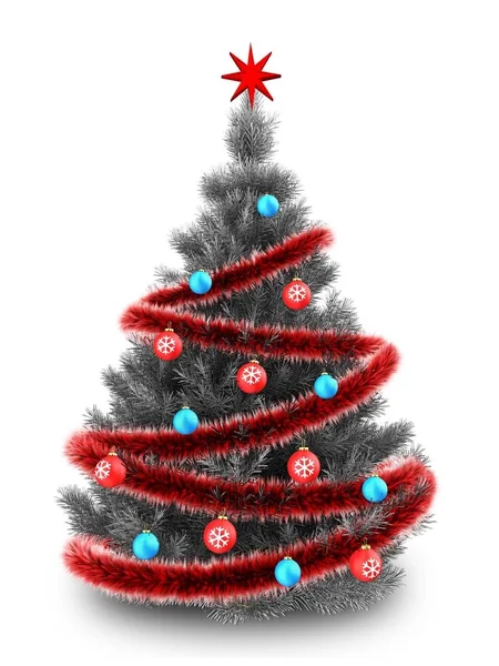 Christmas tree over  background — Stock Photo, Image