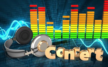  kulaklıklar üzerinde arka plan resmi