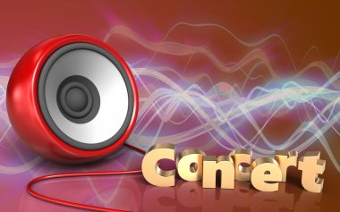  hoparlör arka plan üzerinde gösterimi 