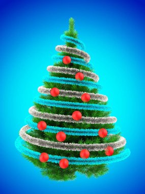 Noel ağacı arka plan üzerinde