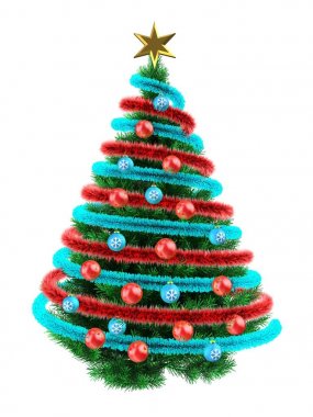 Noel ağacı arka plan üzerinde