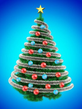 Noel ağacı arka plan üzerinde