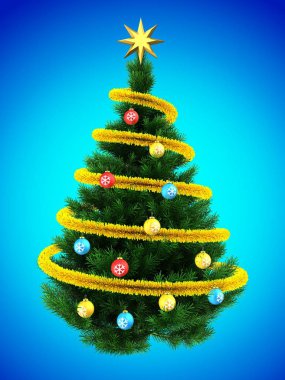 Noel ağacı arka plan üzerinde