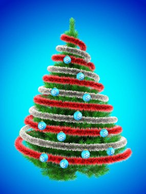 Noel ağacı arka plan üzerinde