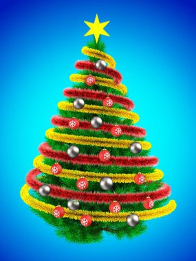 Noel ağacı arka plan üzerinde