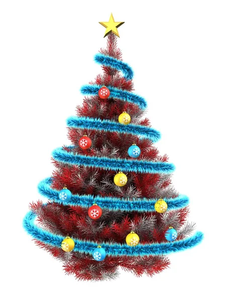 背景の上のクリスマス ツリー — ストック写真