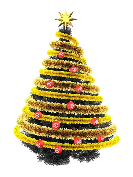 Vánoční strom nad pozadím — Stock fotografie