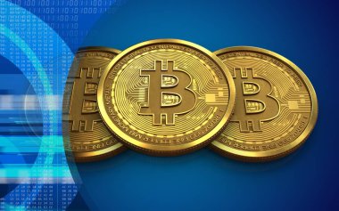  bitcoin arka plan üzerinde gösterimi