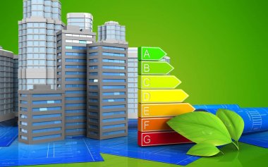 Şehir binaları gösteren resim