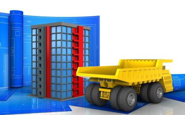 Rulo çizim ile bina