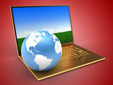 Altın bilgisayar çizimi 