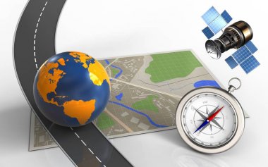 Dünya küre ile göster 