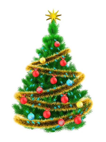 Ilustración del árbol de Navidad —  Fotos de Stock