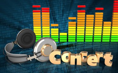  kulaklıklar üzerinde arka plan resmi