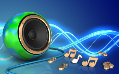 f dünya küre hoparlör 