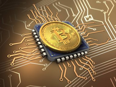 bitcoin arka plan üzerinde gösterimi