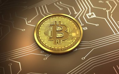 bitcoin arka plan üzerinde gösterimi
