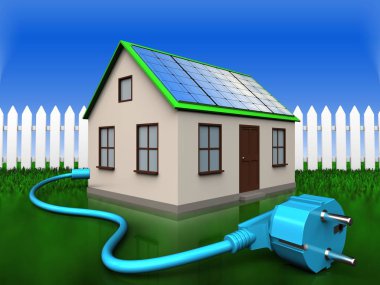  ev arka plan üzerinde gösterimi