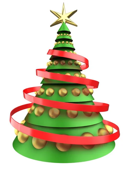 Illustration of Christmas tree — Stock Photo, Image