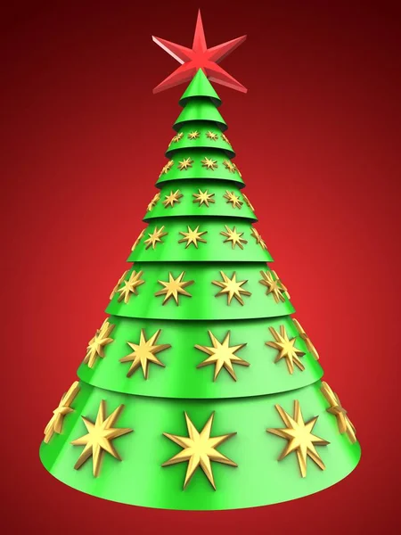 Illustration of Christmas tree — Stock Photo, Image