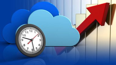  bulut üzerinde arka plan resmi