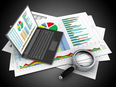 illüstrasyon iş belgelerinin