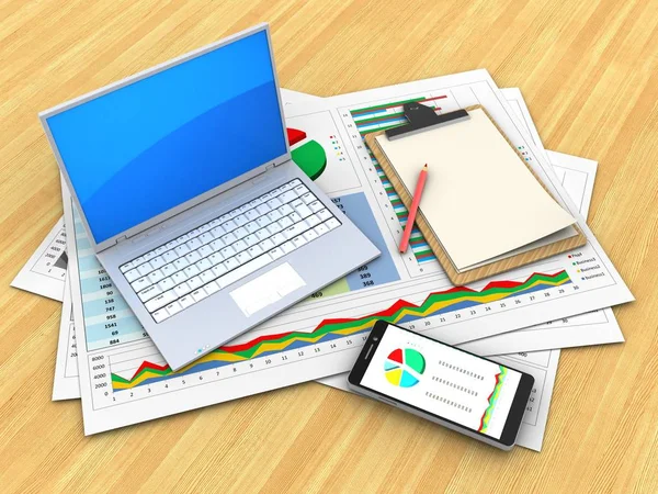 illüstrasyon iş belgelerinin