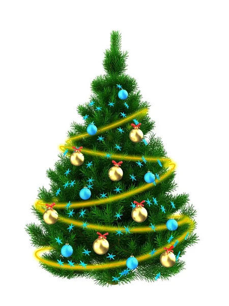 圣诞树的插图 — 图库照片