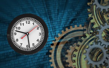 Saatin üzerine arka plan resmi 