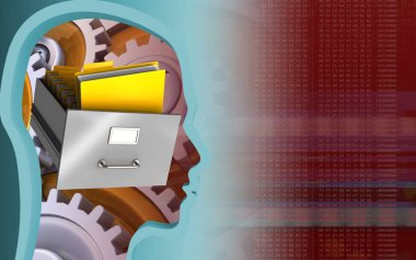 Arşiv arka plan üzerinde gösterimi 