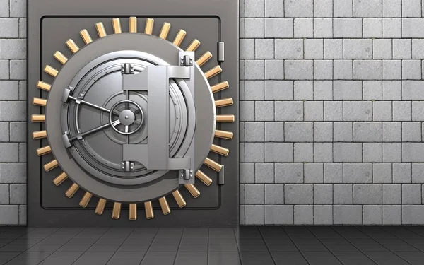 Illustration of metal safe — Stock Photo, Image