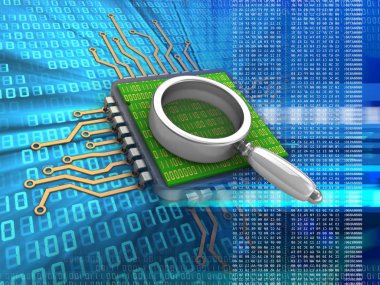 Elektronik mikroişlemci çizimi 