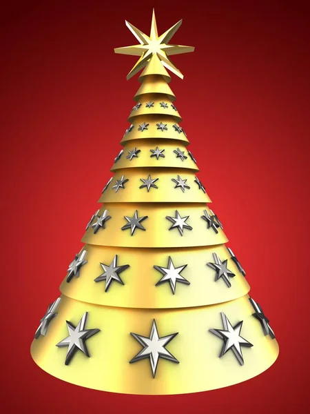 Illustration of  Christmas tree — Stock Photo, Image