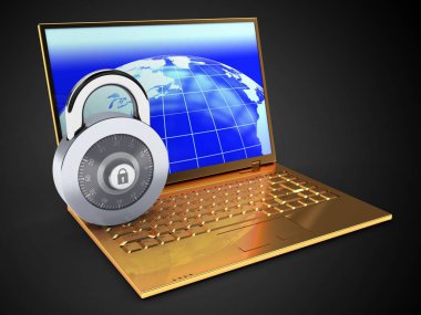  Altın bilgisayar çizimi