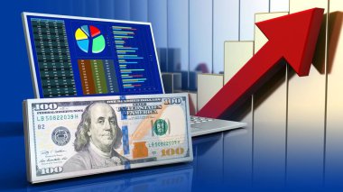 bilgisayar arka plan üzerinde gösterimi