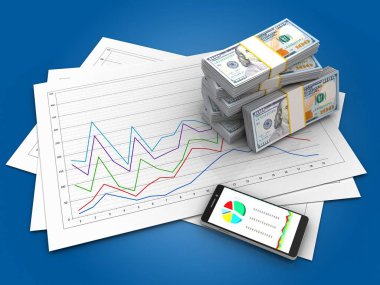 Illustration diyagram kağıtları